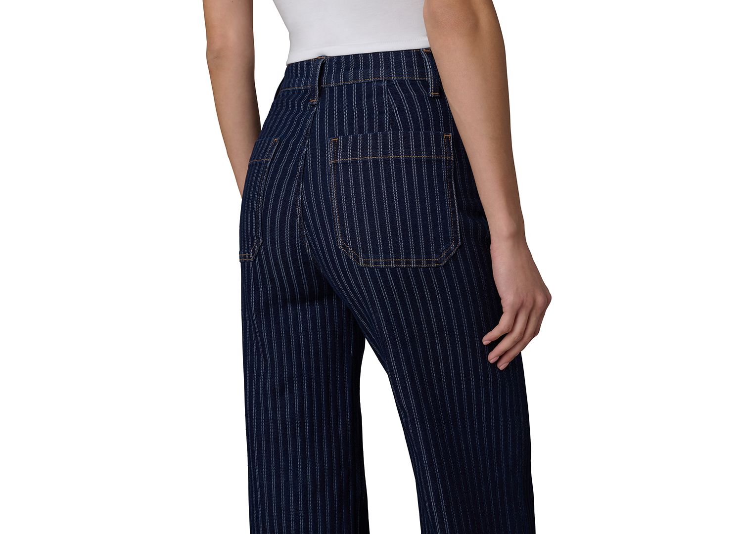 Women's Mia High-Rise Wide-Leg Patch Pocket Jeans