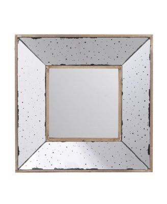 12 Inch Square Joe Wall Mirror 3D Speckled