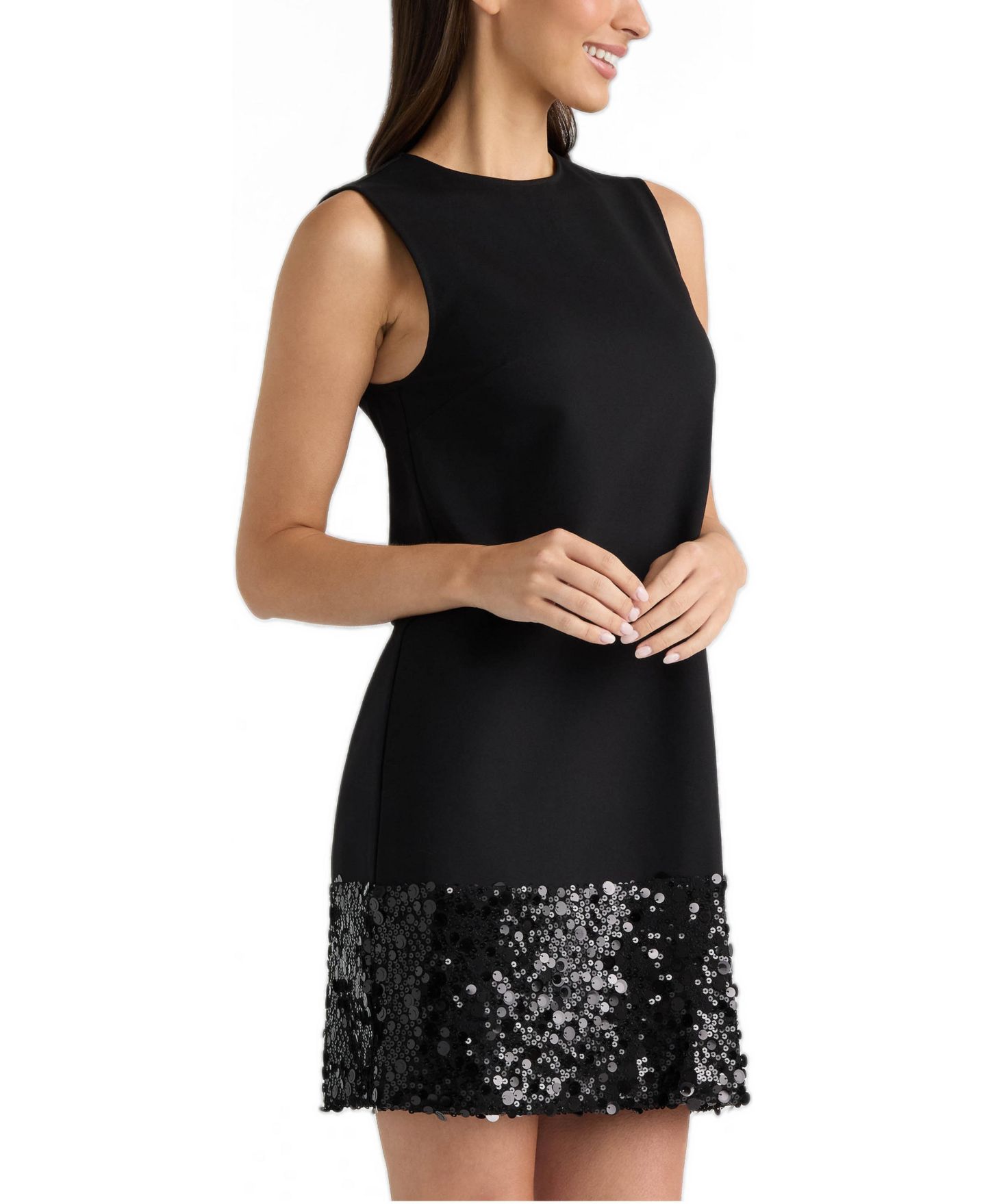 Женское платье Ellen Tracy Sleeveless Sequin, цвет: Чёрный — фото 3