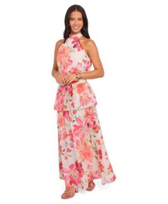 Women's Martha Halter Sleeveless Maxi Dress