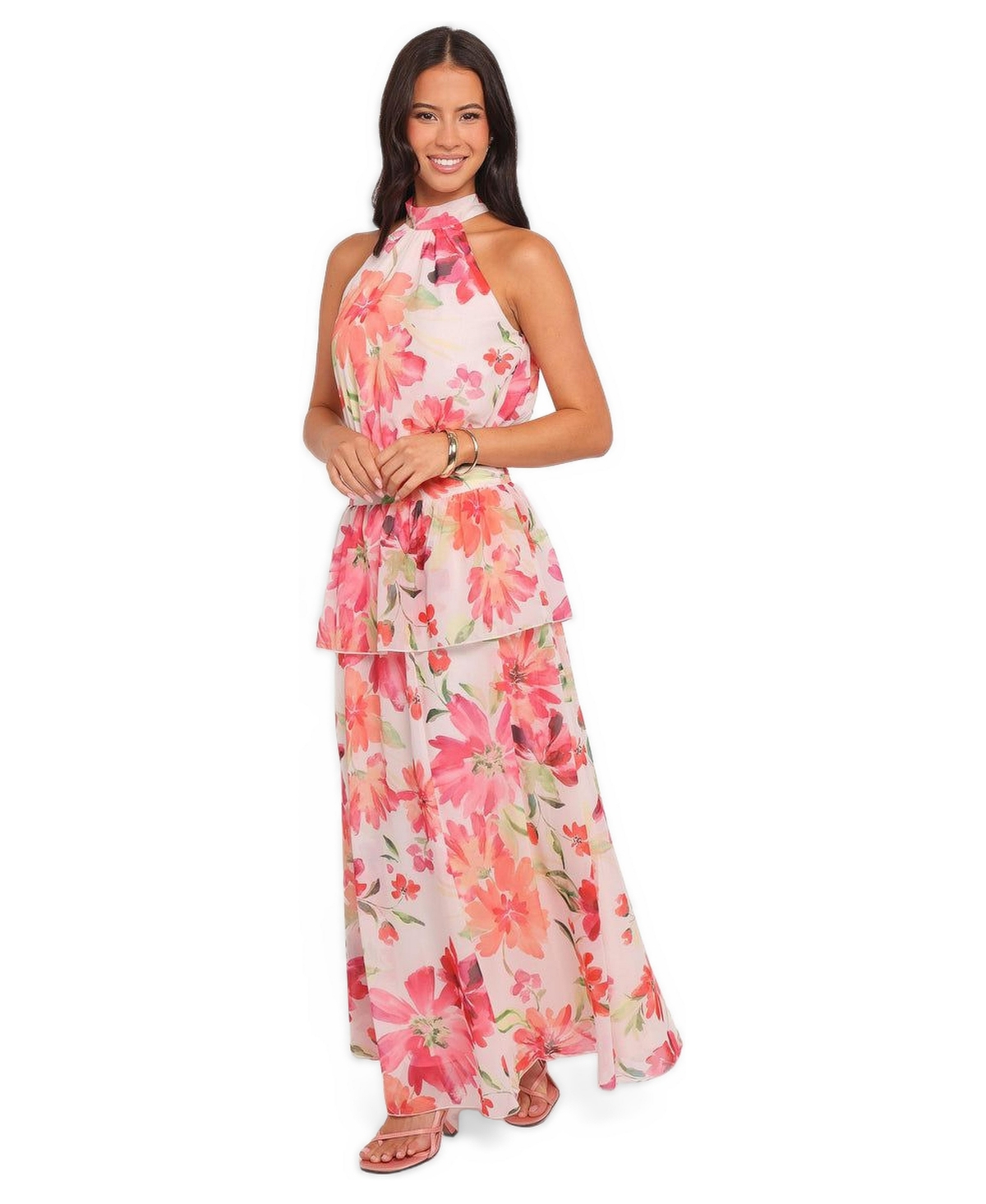 Petal and Pup Women's Martha Halter Sleeveless Maxi Dress