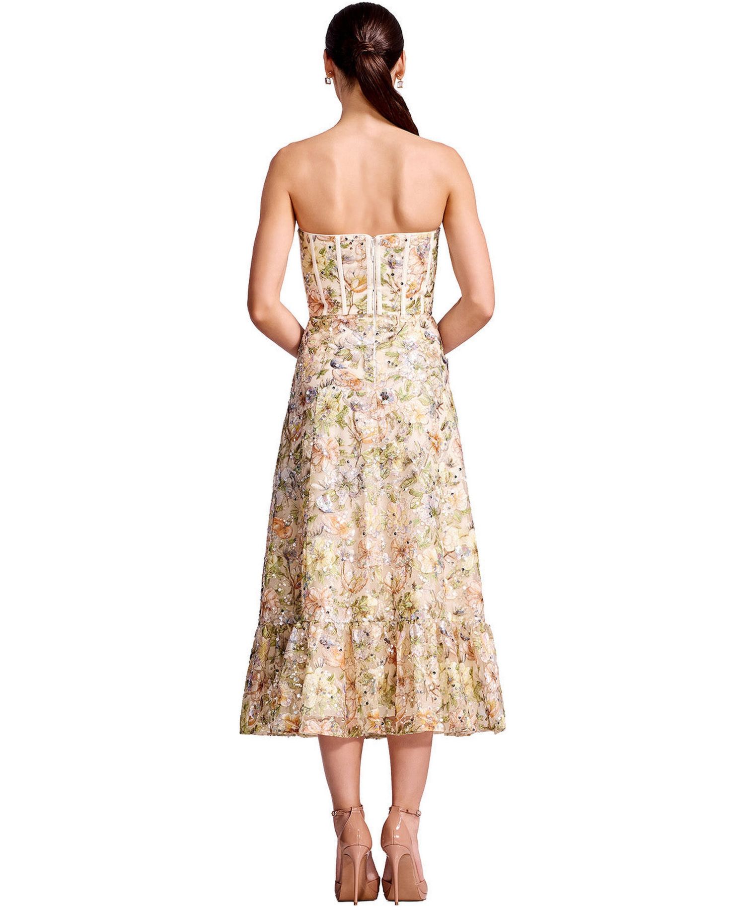 Women's Carina Floral Sequin Sweetheart Dress