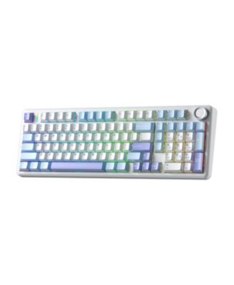 F99 Pro Wireless Mechanical Keyboard, Tri-Mode BT USB-C, 8000mAh Battery, RGB Backlit, Control Knob, Side-Printed Keys