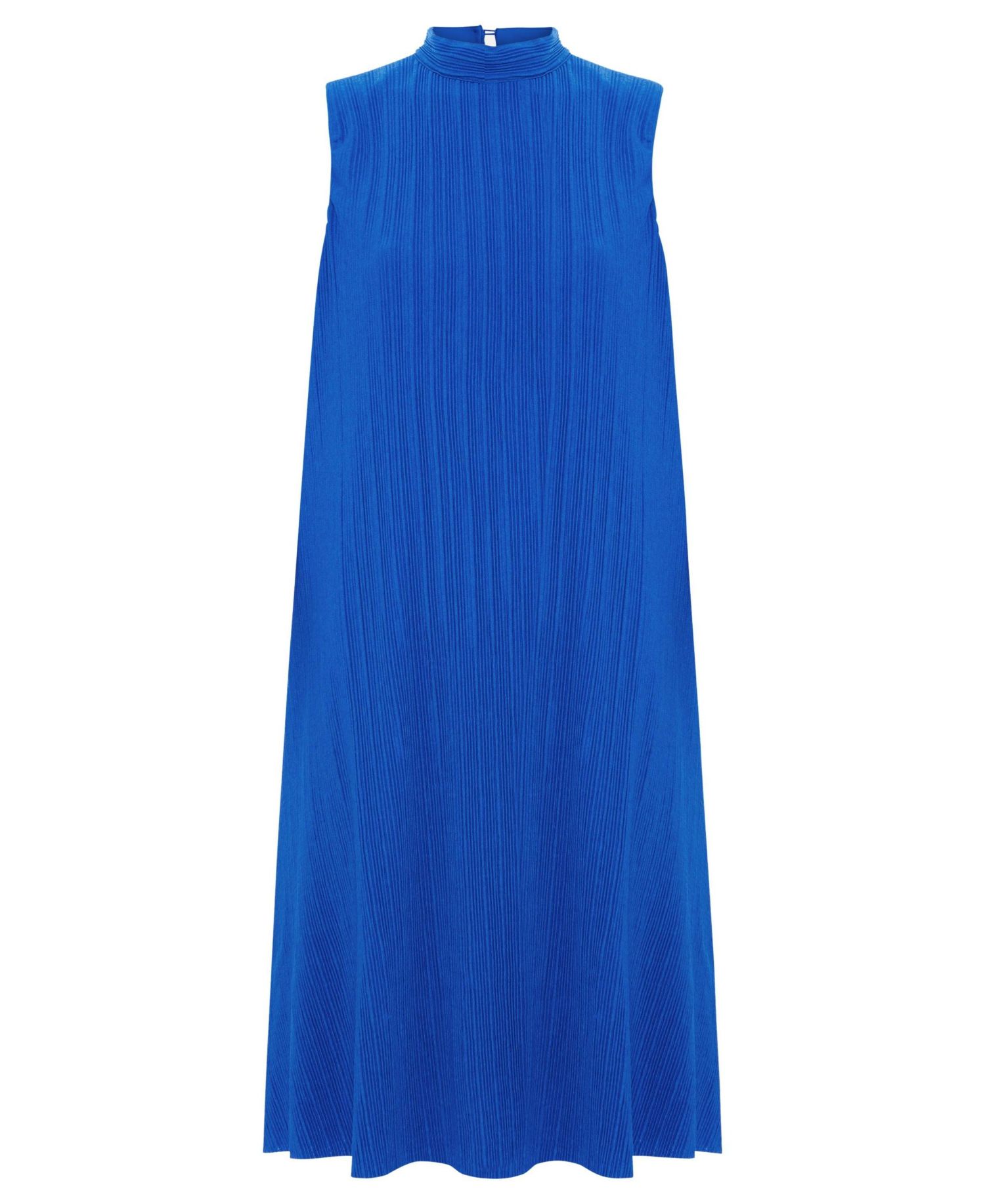 Women's Betsie Fine-Plisse Funnel-Neck Sleeveless Dress