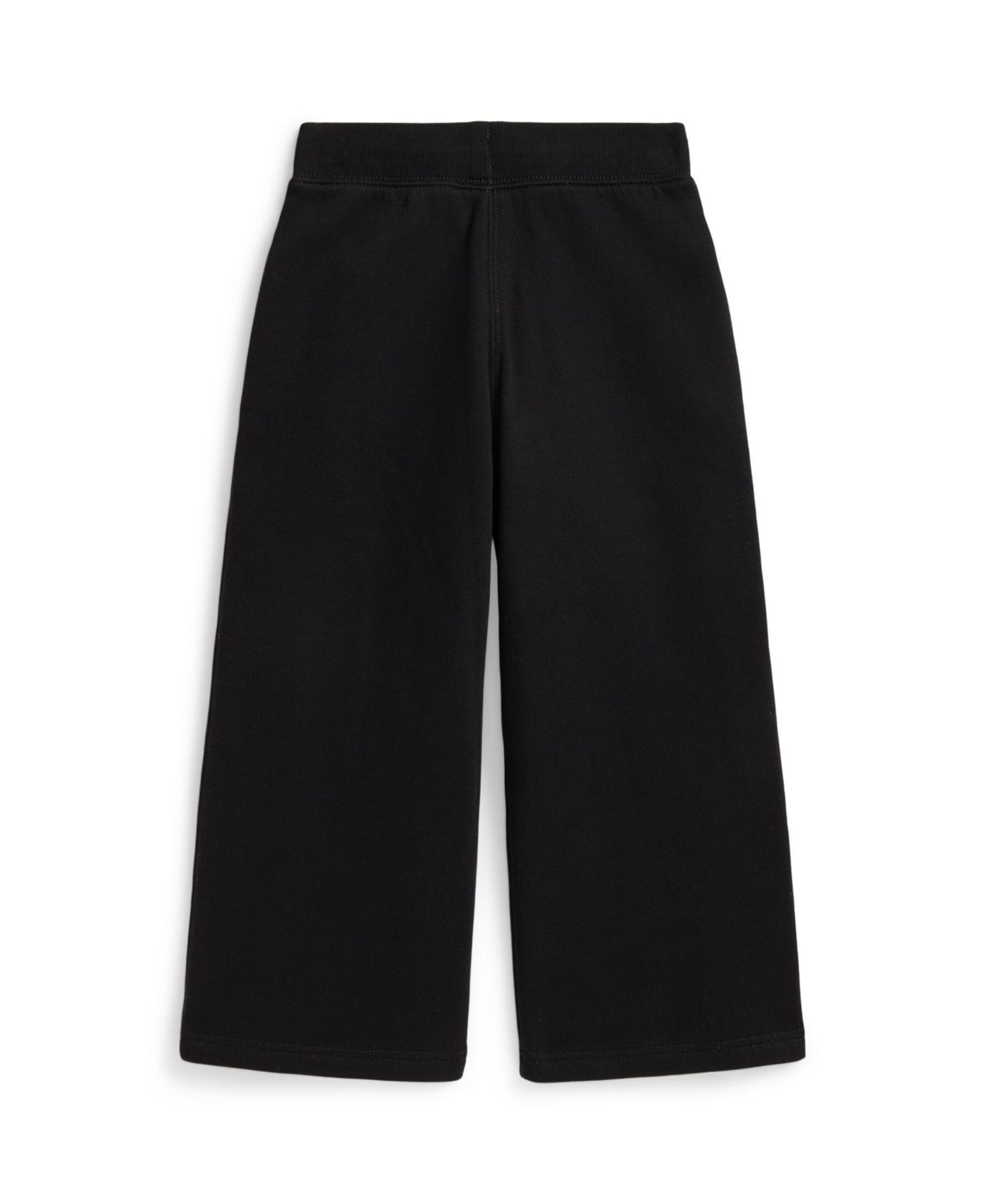 Брюки Polo Ralph Lauren Fleece Wide-Leg Sweatpant для девочек, цвет: Чёрный — фото 2