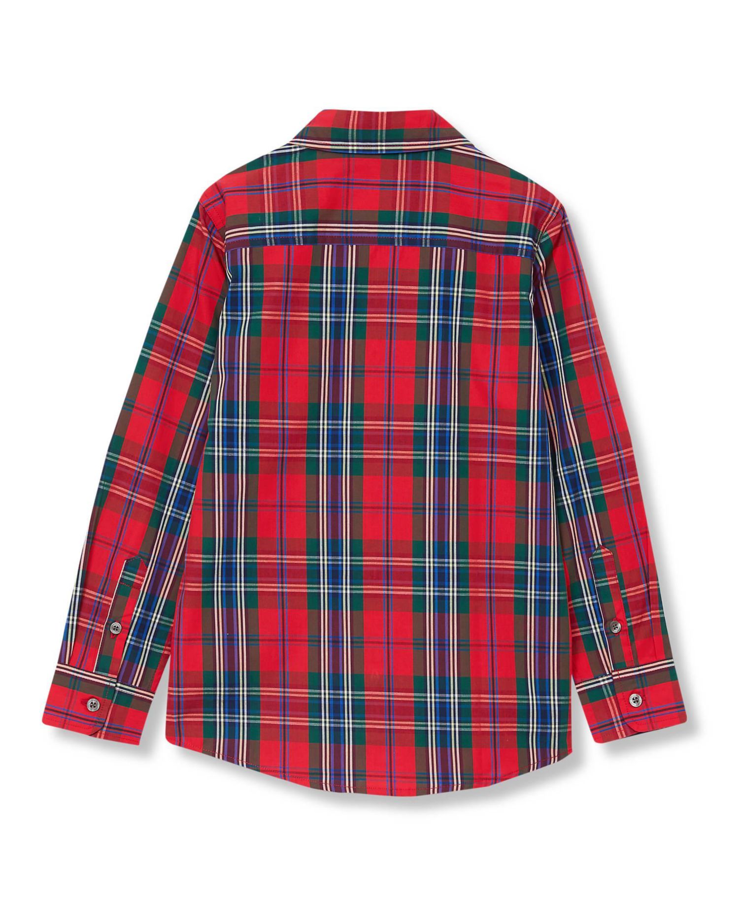 Big Boys Husky Holiday Long Sleeve Poplin