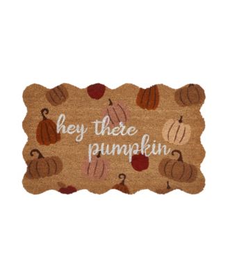 Hey There Pumpkin Outdoor Coir Doormat, 18" x 30"