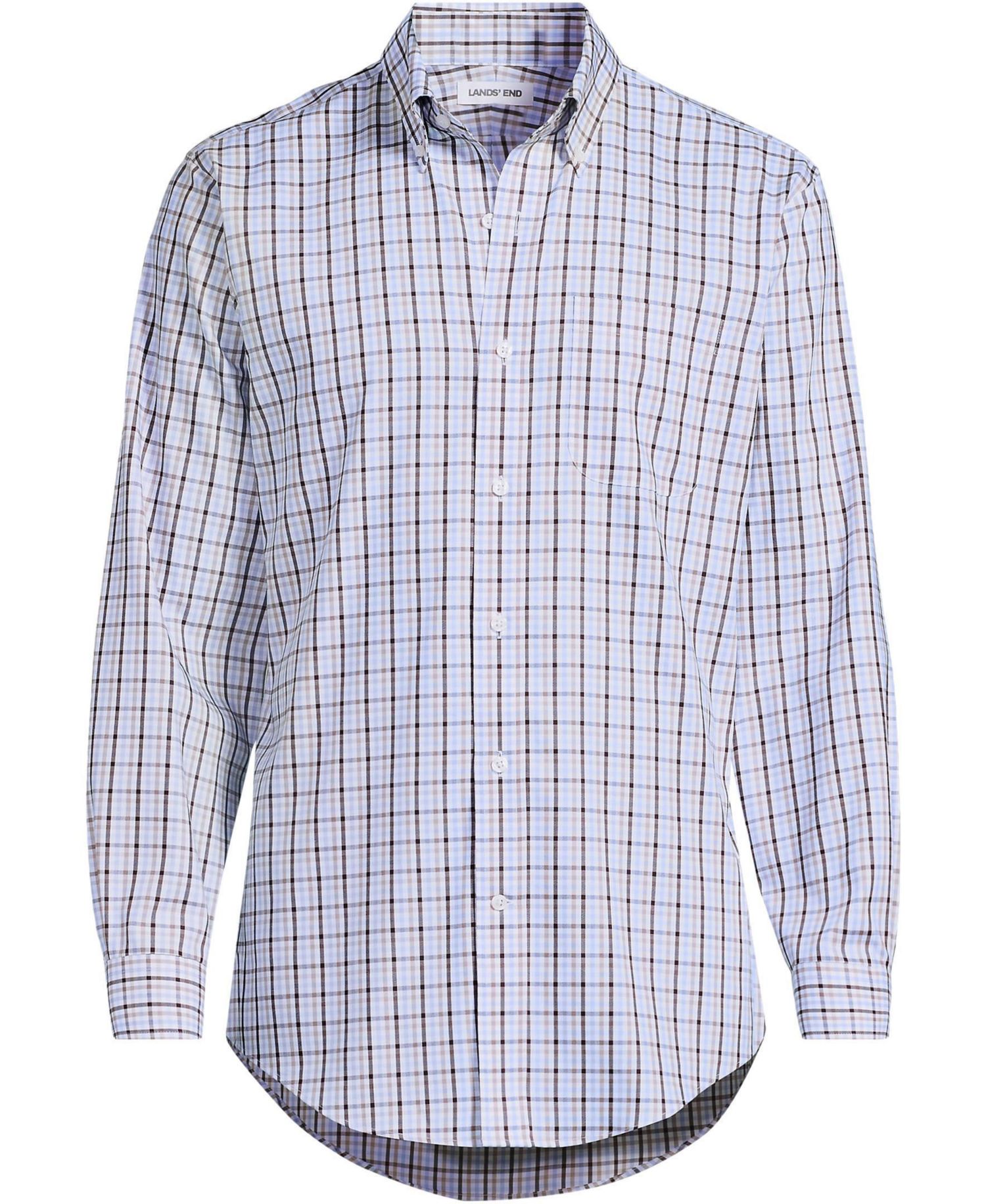 Men's No Iron Supima Cotton Pinpoint Buttondown Collar Dress Shirt