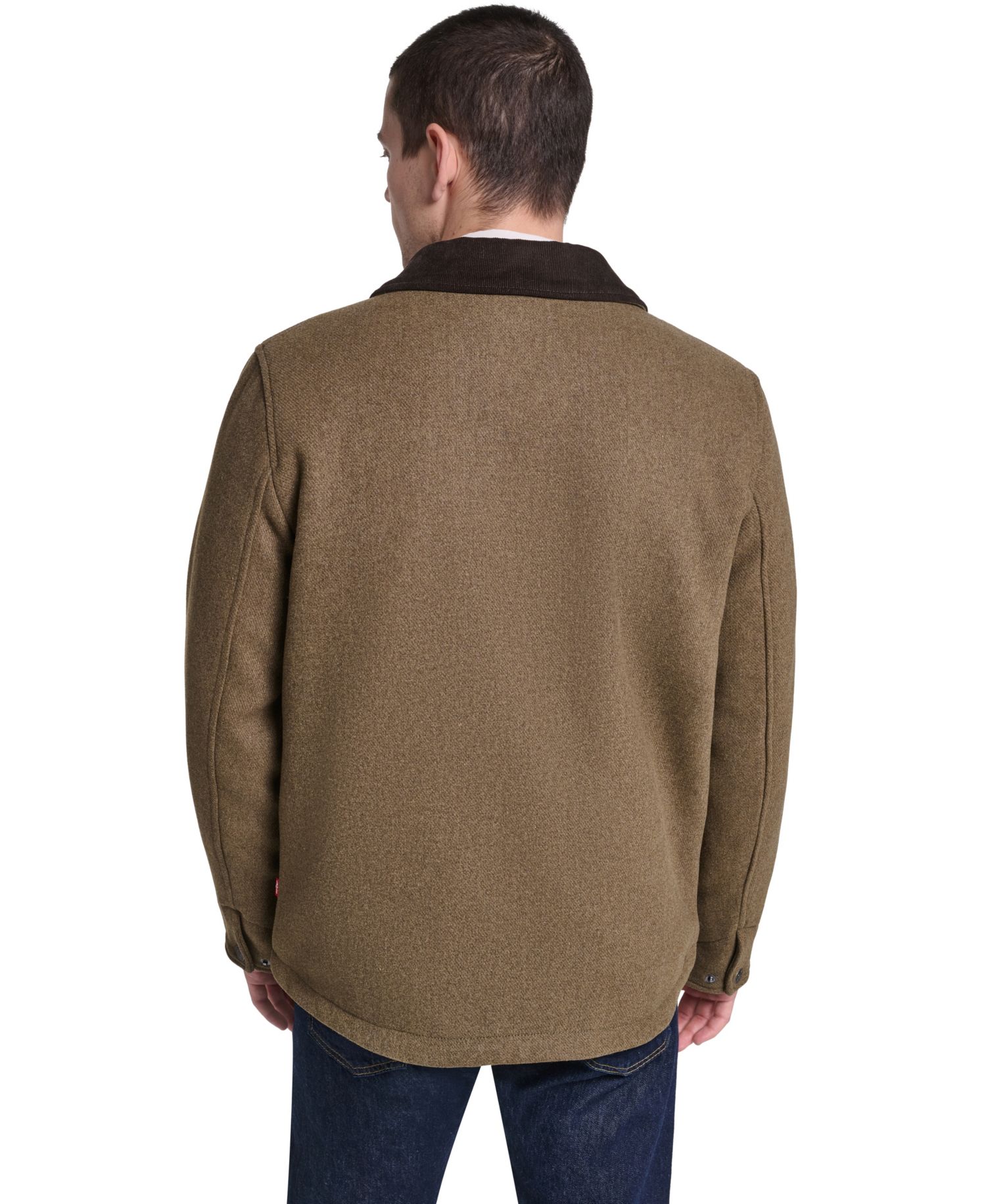 Men's Wool Blend Cord Collar Depot Jacket