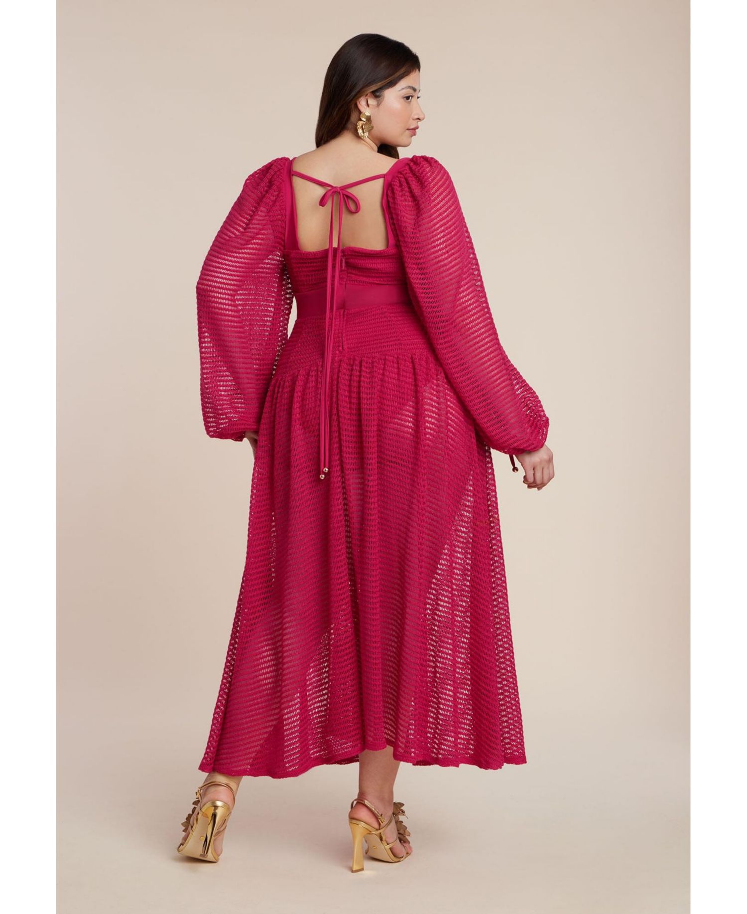 Women's Plus Size PatBO x ELOQUII Corset Waist Maxi Dress