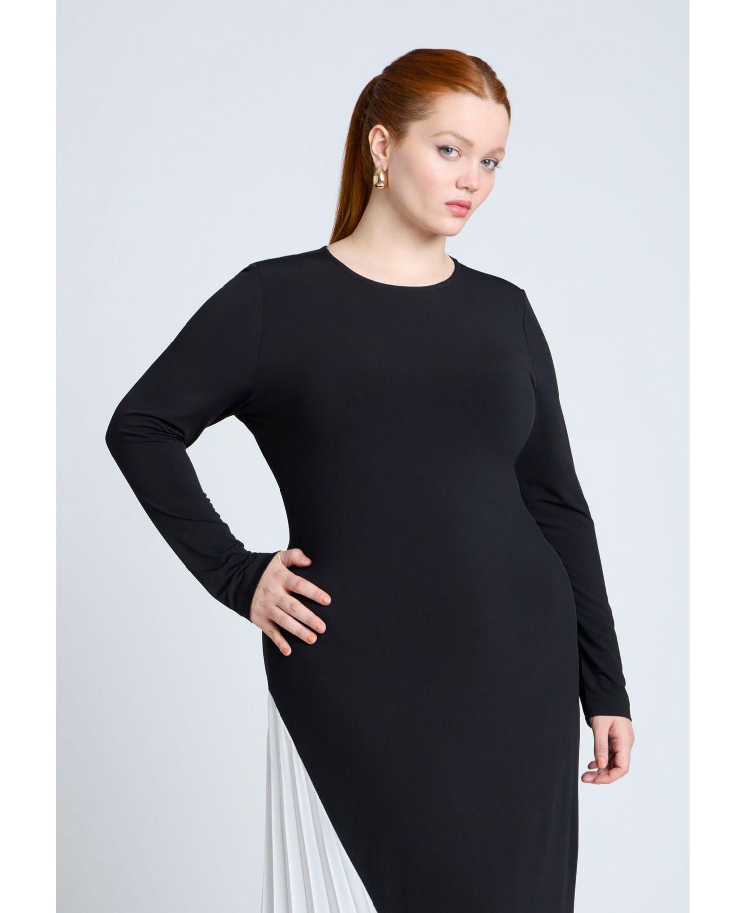 Women's Maxi Dress With Pleat