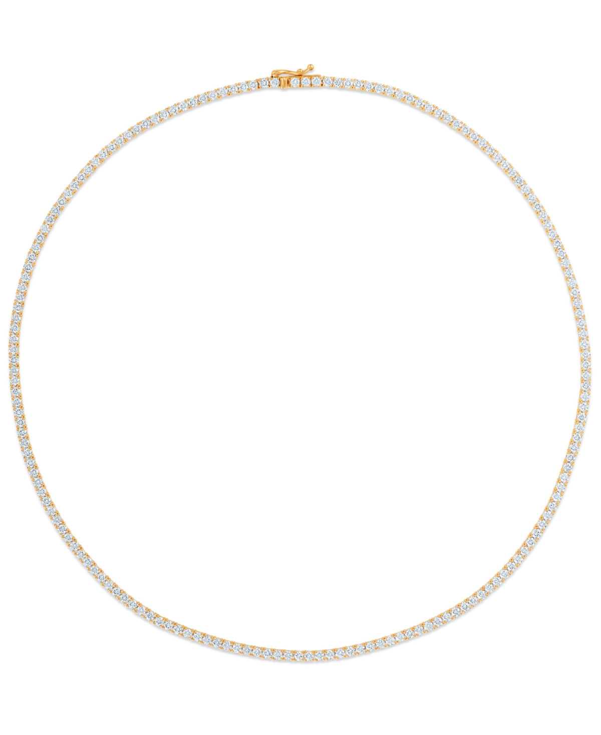 Macy's Diamond Tennis Necklace (8 ct. t.w.) in 14k Yellow Gold - Yellow Gold