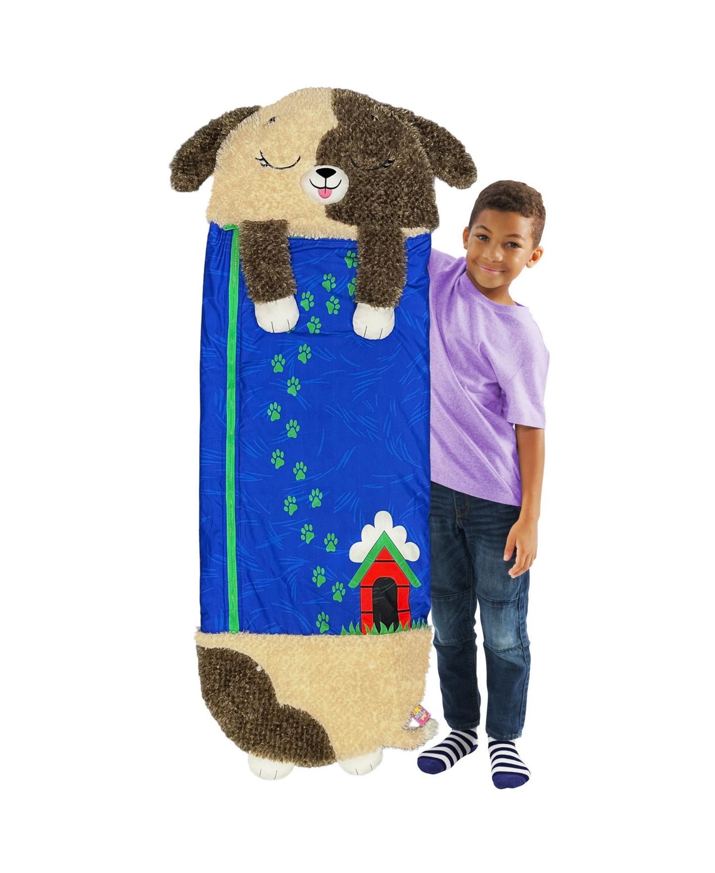 Детские мягкие игрушки Happy Nappers Medium Dog Weighted-Arms Pillow Sleepy Sack — фото 5