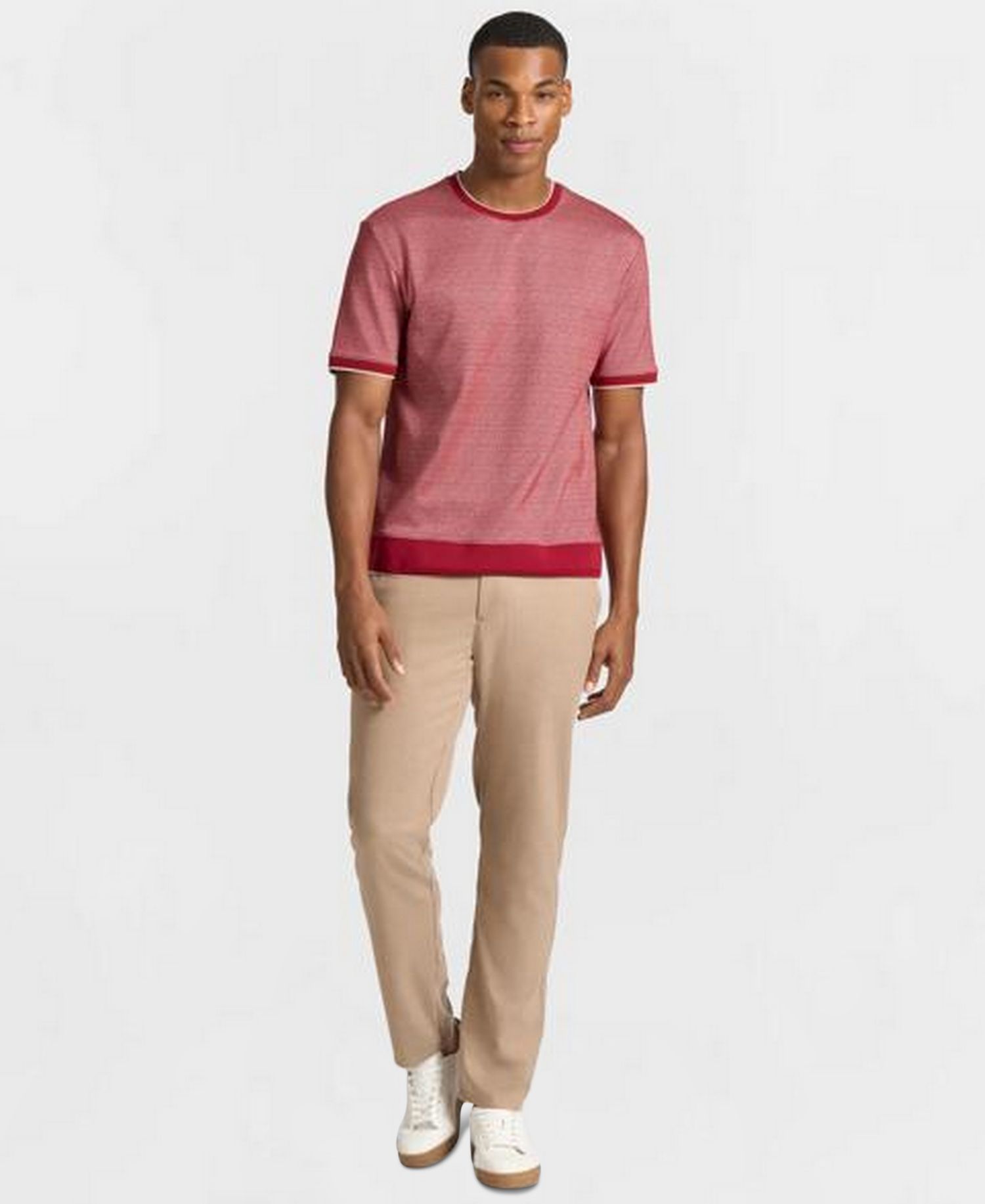 Men's Berkeley Jacquard Ribbed Crewneck T-Shirt