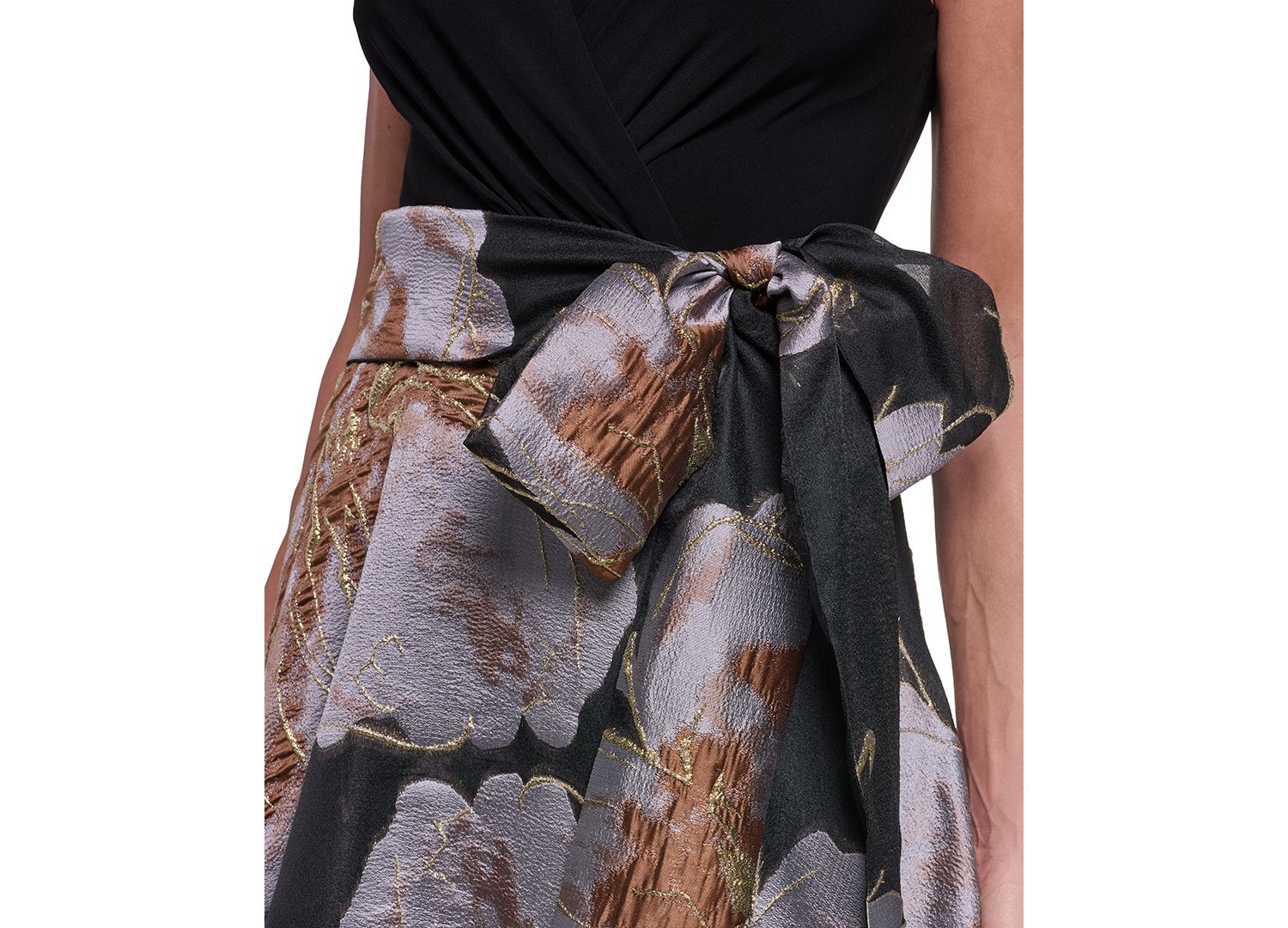 Women's Floral Ball-Gown Sleeveless Dress