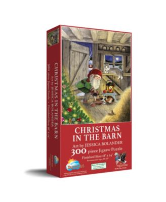 Christmas in the Barn 300 Piece Jigsaw Puzzle, Ages 15+