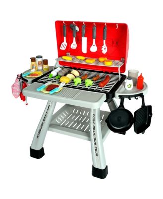 BBQ Grill Realistic Smoke, Sound & Light 41-Piece Playset, Ages 3+