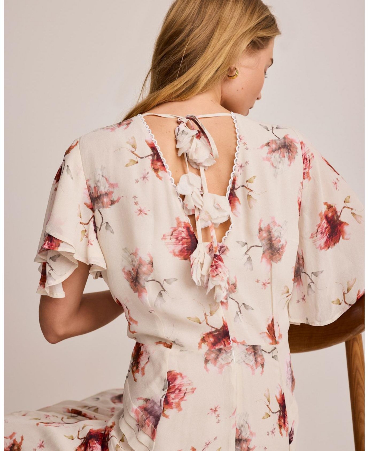 Mint Velvet Women's Soft Bloom Button-Front Midi Dress
