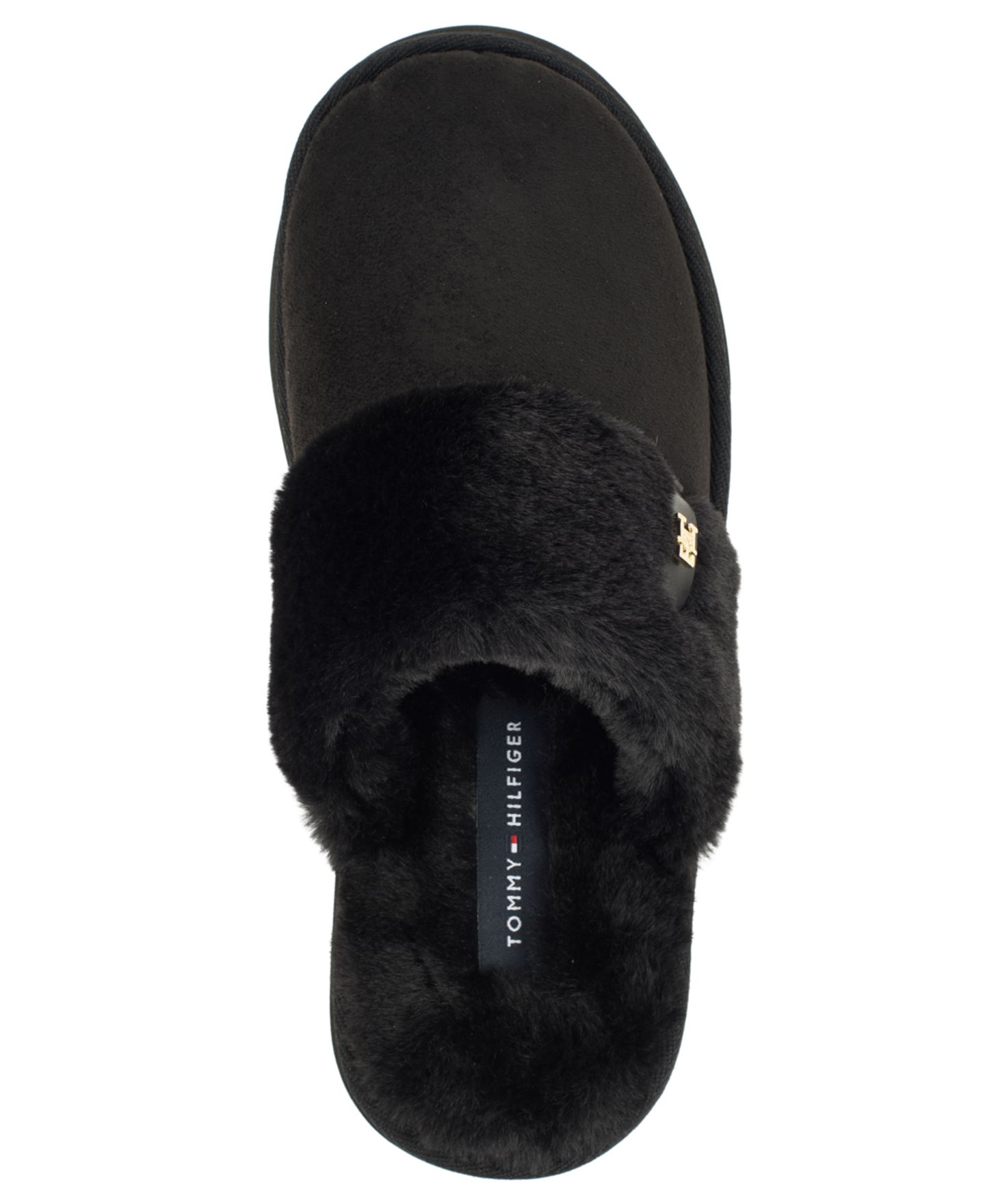 Женские тапочки Tommy Hilfiger Relica Slip-On Slippers, цвет: Чёрный — фото 4