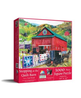 Stopping at the Quilt Barn 1000 Piece Jigsaw Puzzle, Ages 15+