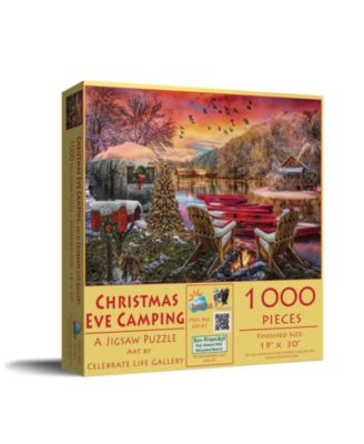 Christmas Eve Camping 1000 Piece Jigsaw Puzzle, Ages 15+