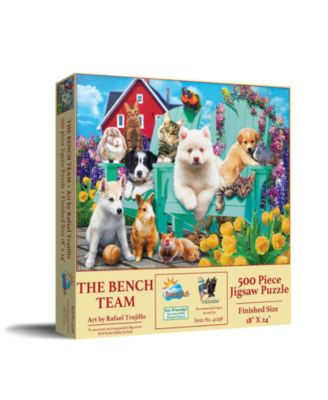 The Bench Team 500-Piece Jigsaw Puzzle, Ages 15+