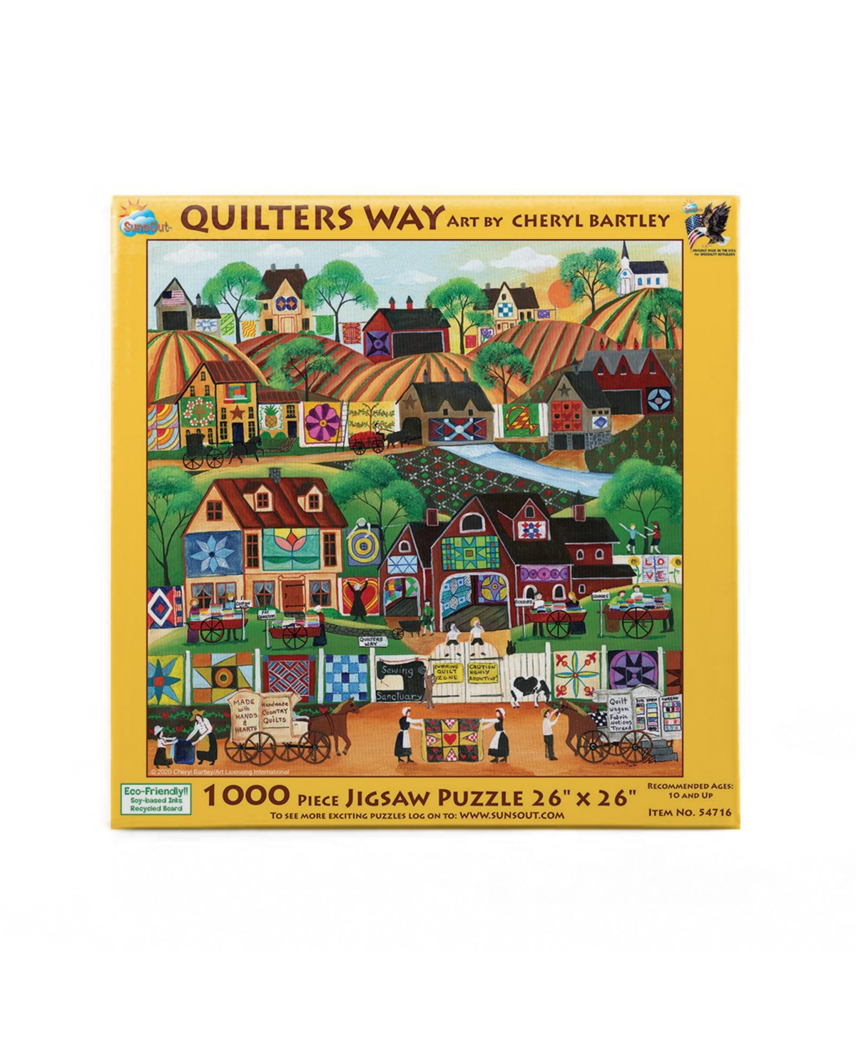 SunsOut Quilter's Way 1000-Piece Jigsaw Puzzle, Ages 15+