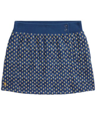 Girls' 7-16 Floral Quilted Wrap Skirt