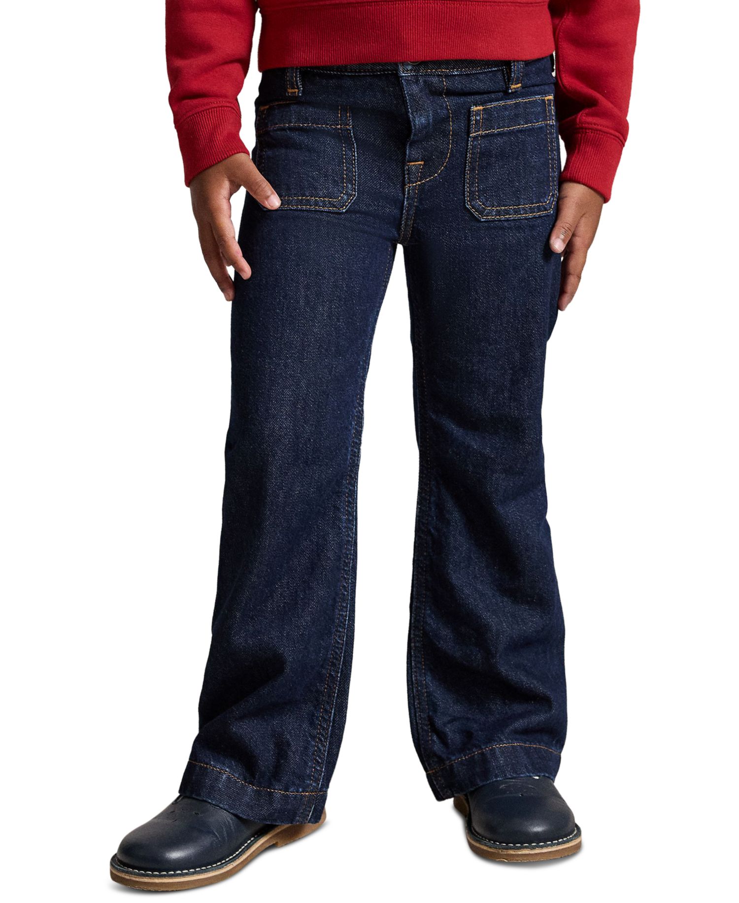 Girls' 2T-6X Logo Flared Jeans