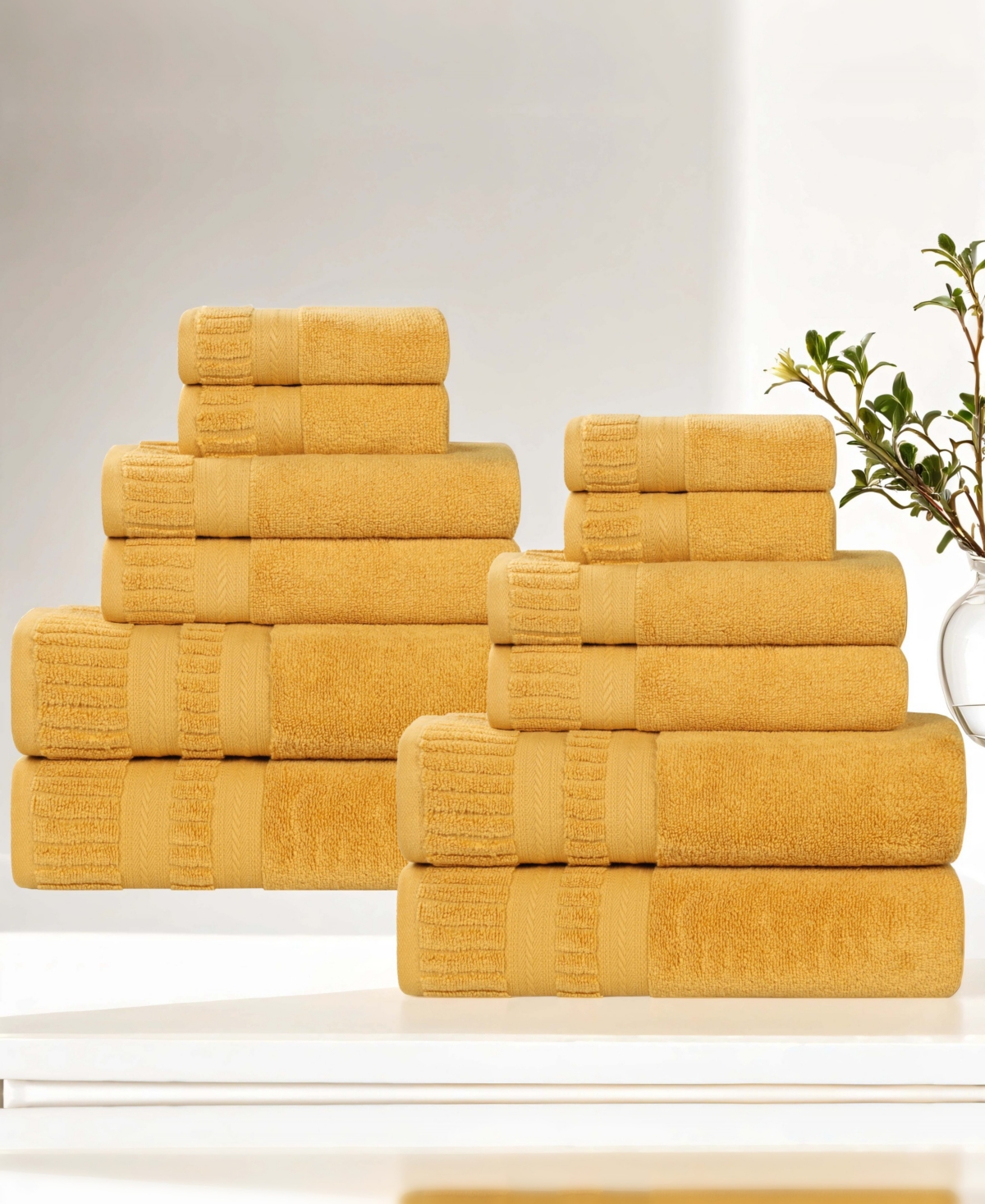 Superior Venice Cotton 12-Piece Towel Set