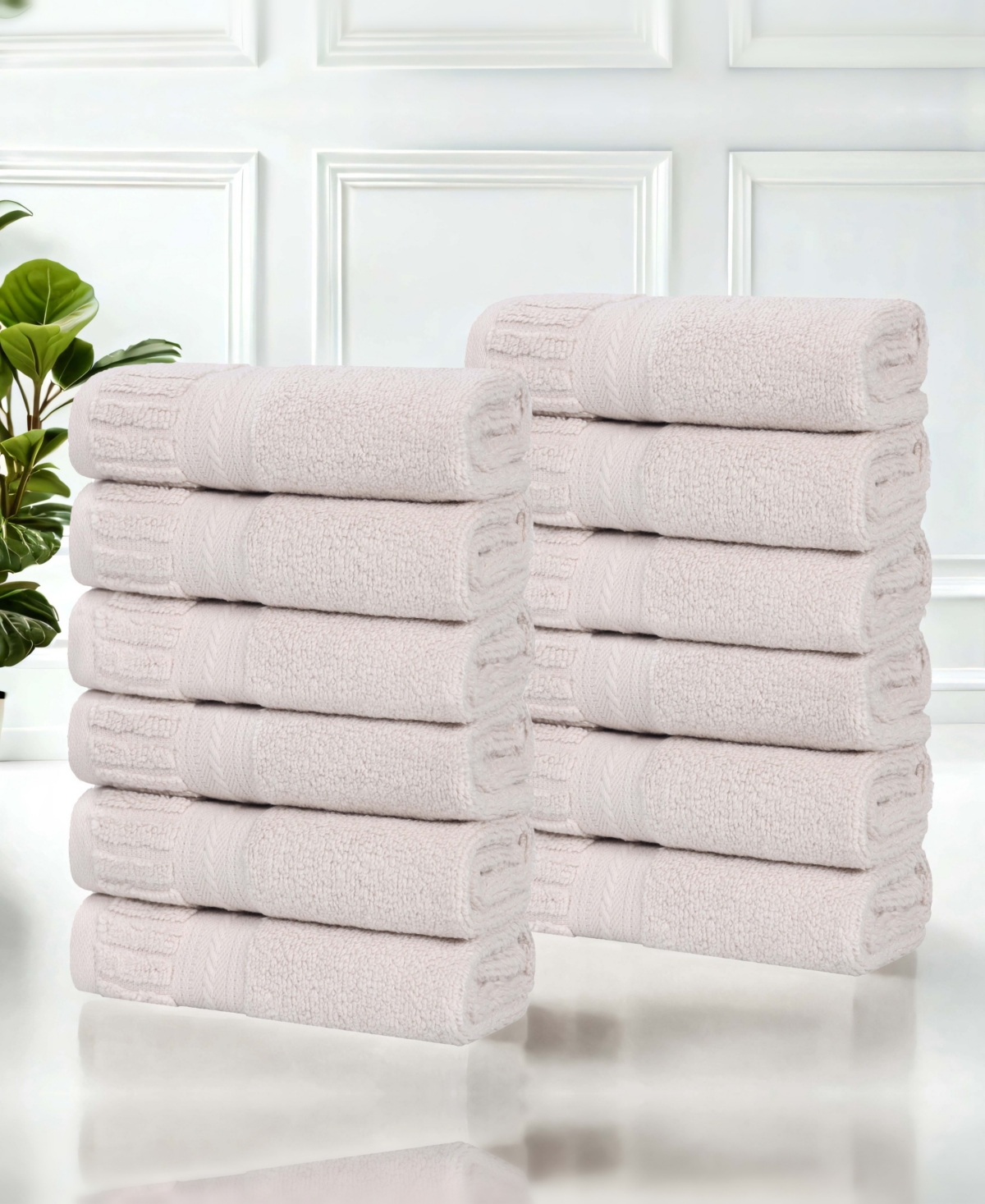 Superior Venice Cotton 12-Piece Washcloths Set