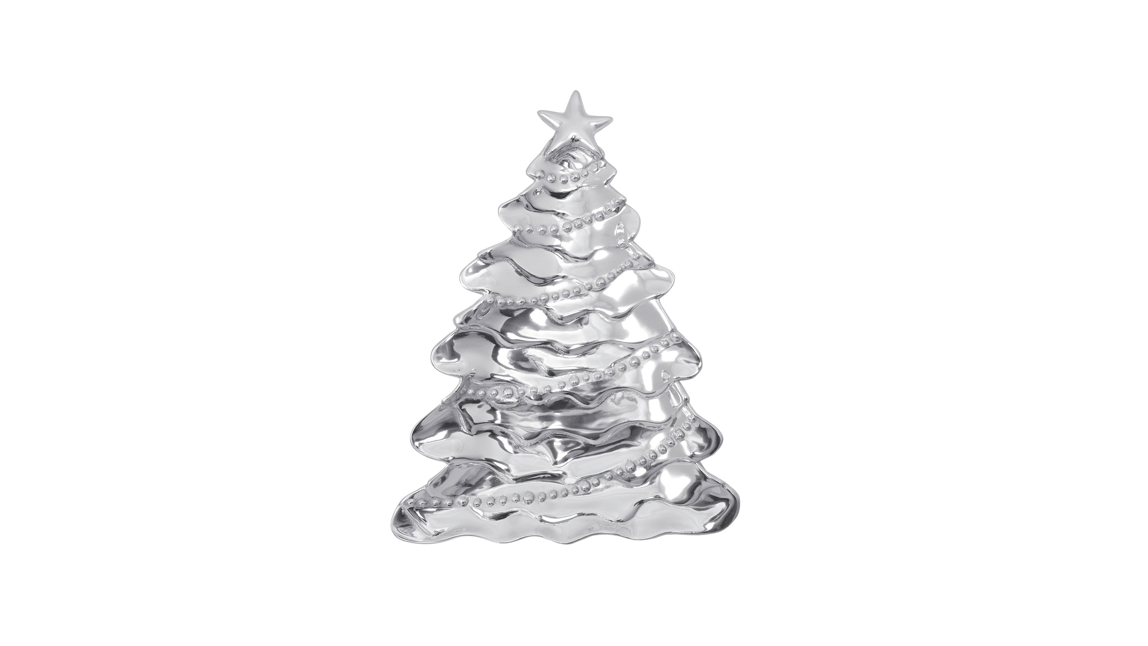 Mariposa Christmas Tree Aluminum Platter