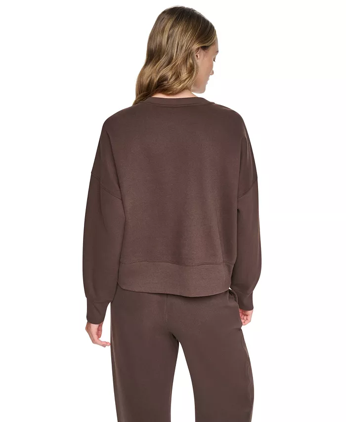 Women's Oversized Graphic Blouson-Sleeve Pullover Sweatshirt - thumbnail 10