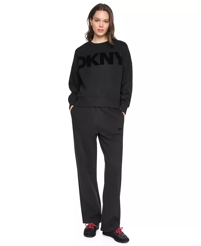 Women's Oversized Graphic Blouson-Sleeve Pullover Sweatshirt - thumbnail 2