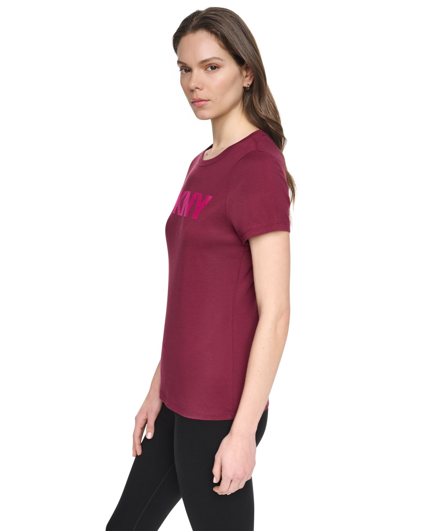Women's Flocked Logo Crewneck T-Shirt