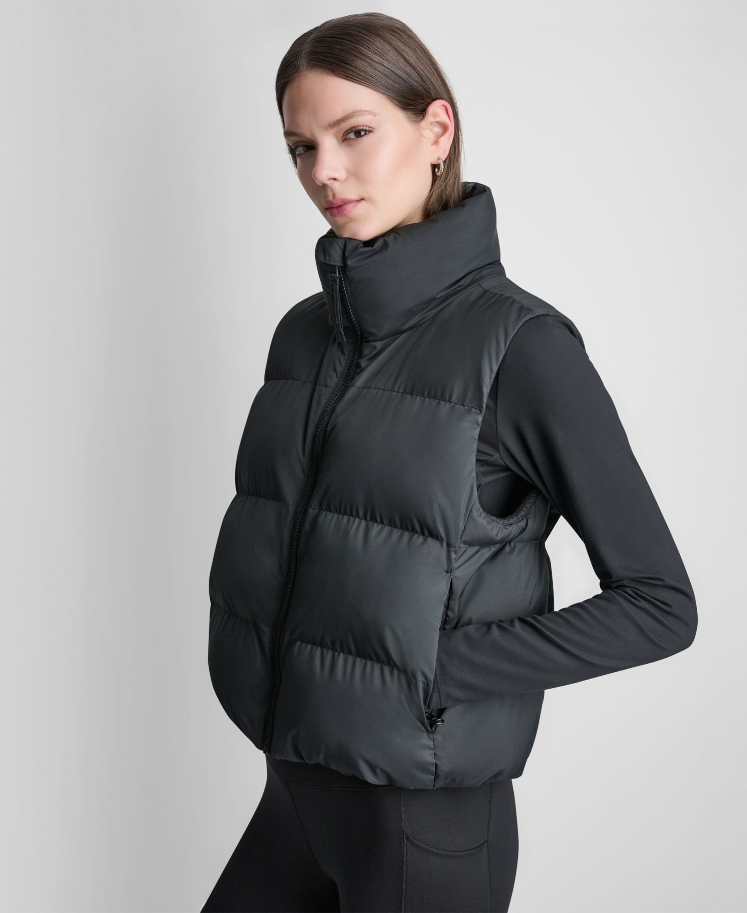 Women's Mock Neck Puffer Vest