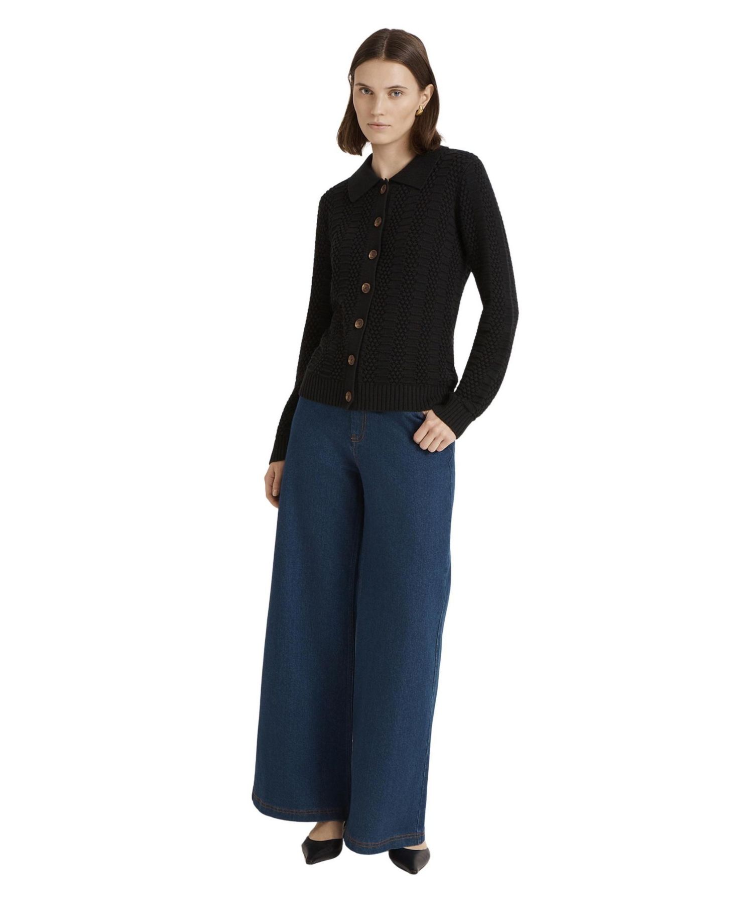 Women's Emlyn Collared Button-Down Cardigan