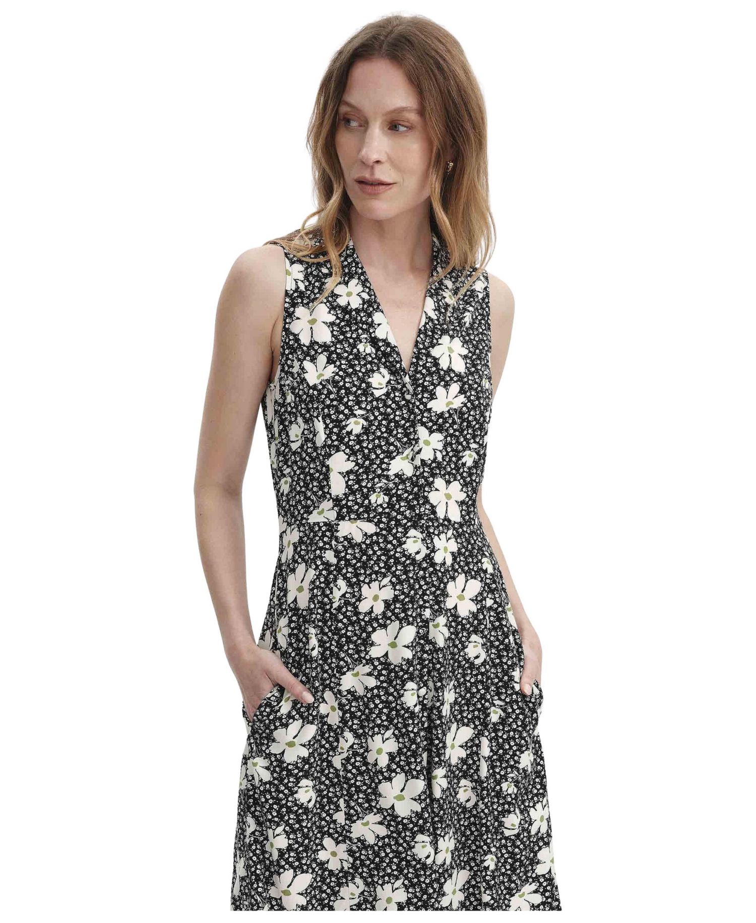 Women's Beatrice Midi Floral-Print Shirt Dress with Pockets