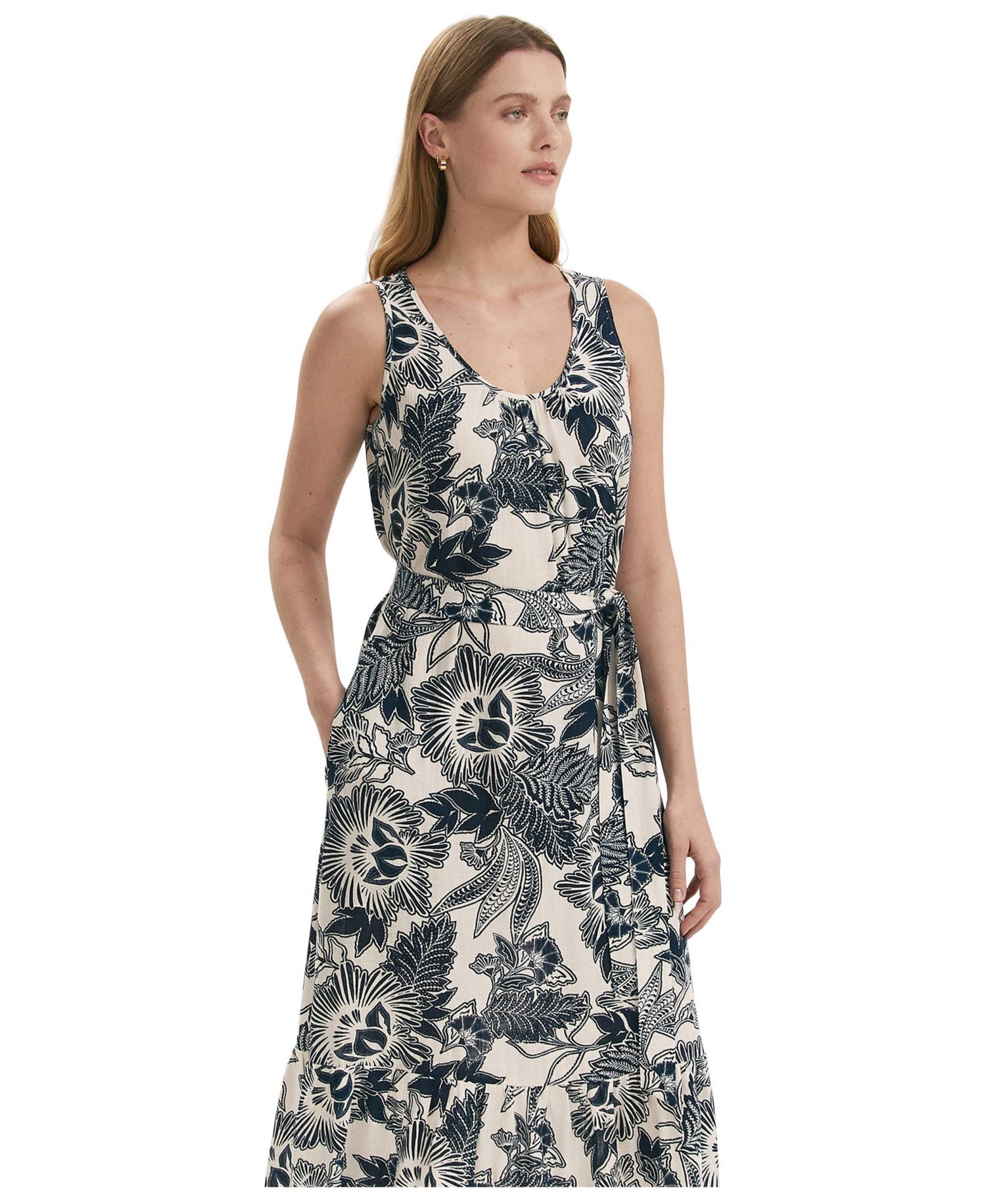 Women's Marta Floral Tiered Midi Dress