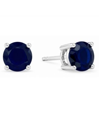 And Now This Glass Stone Stud Earrings in Silver-Plate