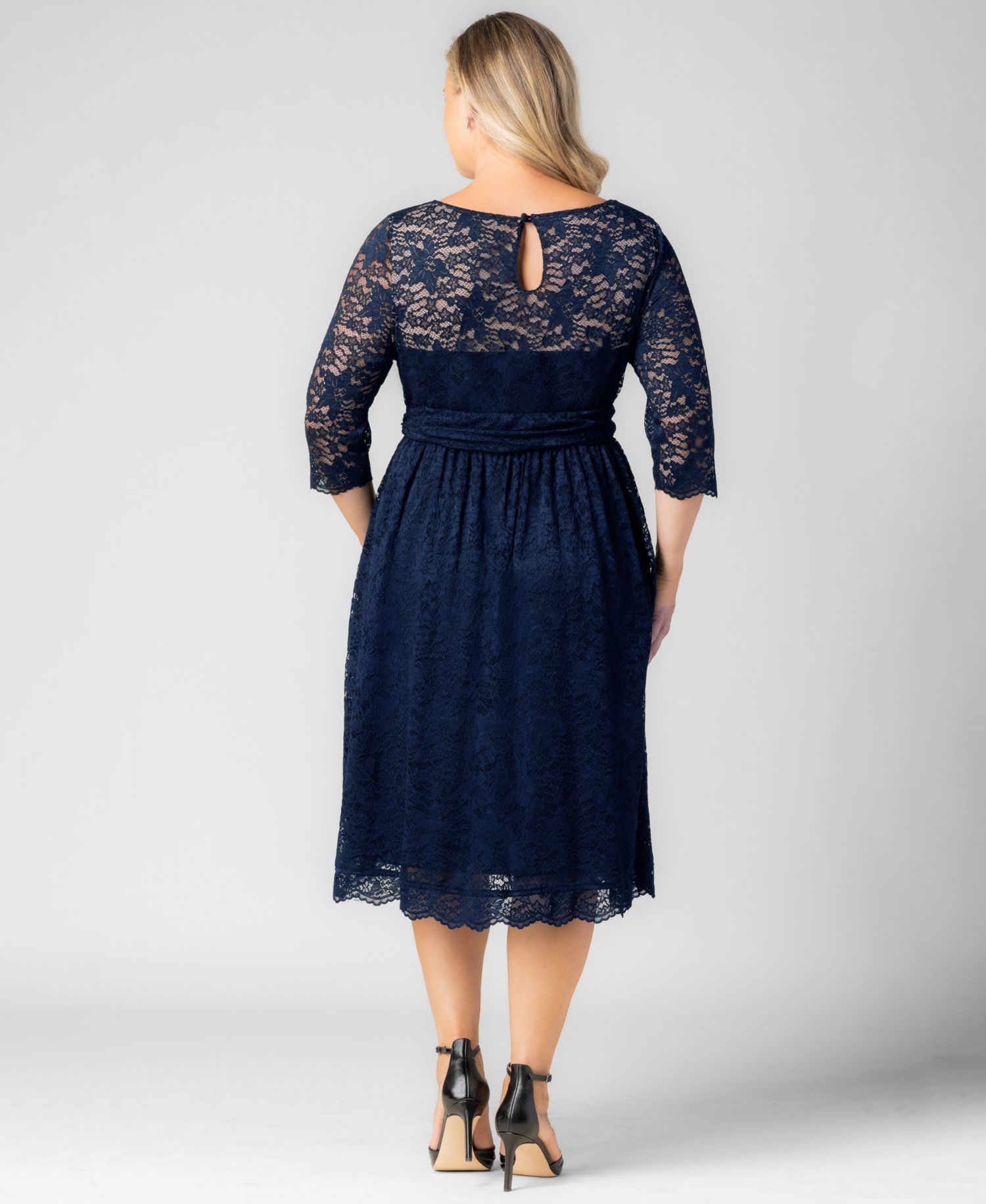 Women's Plus Size Luna Lace Cocktail Midi Dress