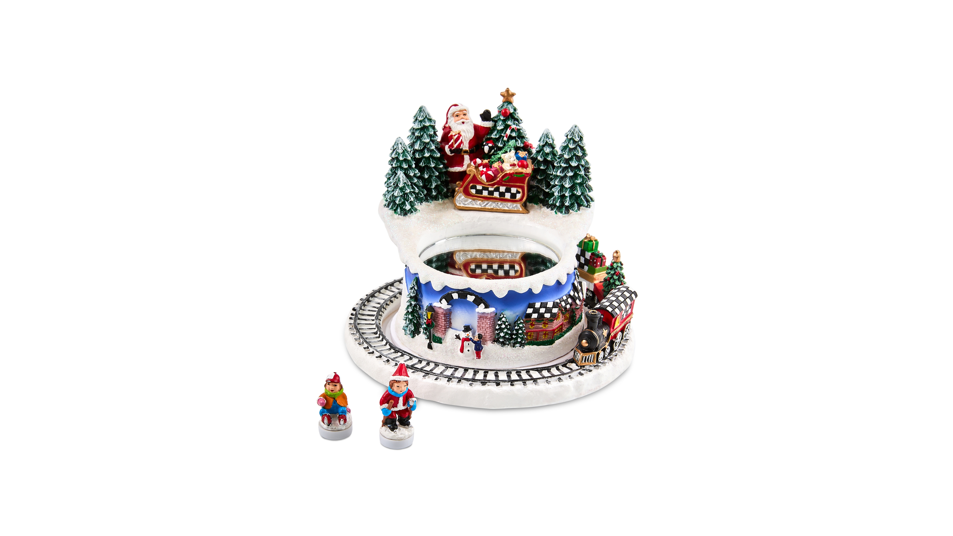 MacKenzie-Childs Musical Ice Skating Winter Scene