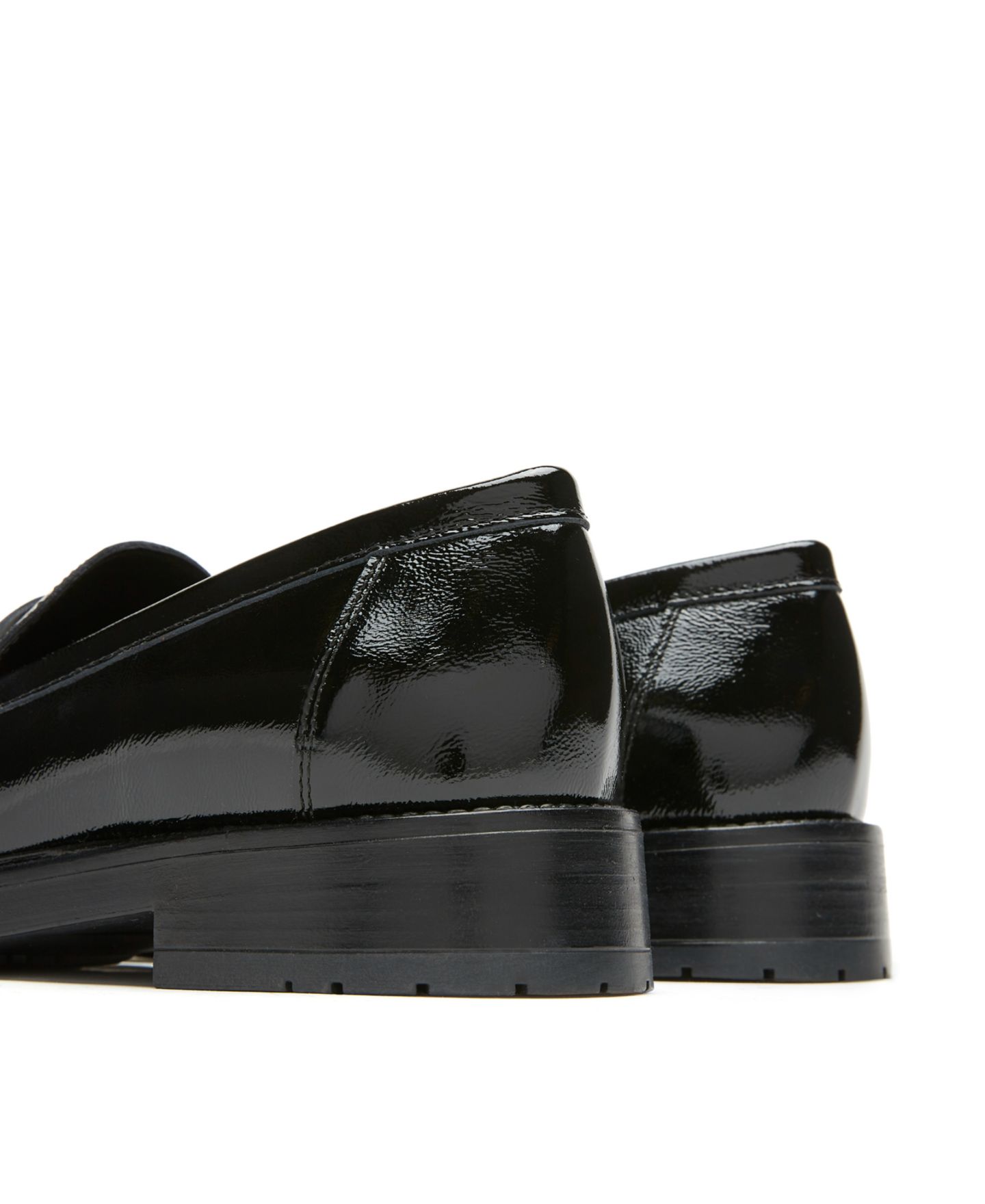 Женские туфли La Canadienne Wells City Dry Crinkle Patent Penny Slip-On, цвет: Чёрный — фото 4