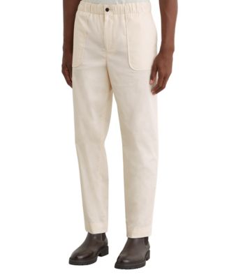Men's Snap Stretch Tapered-Fit Cotton-Blend Casual Pants