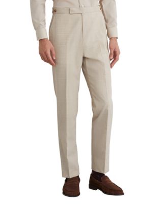 Men's Vita Pin-Check Classic-Fit Wool-Blend Pants
