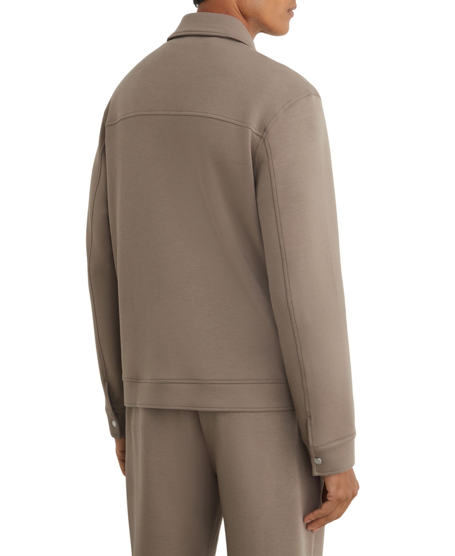 Men's Thom Sueded Interlock Jersey Regular-Fit Overshirt