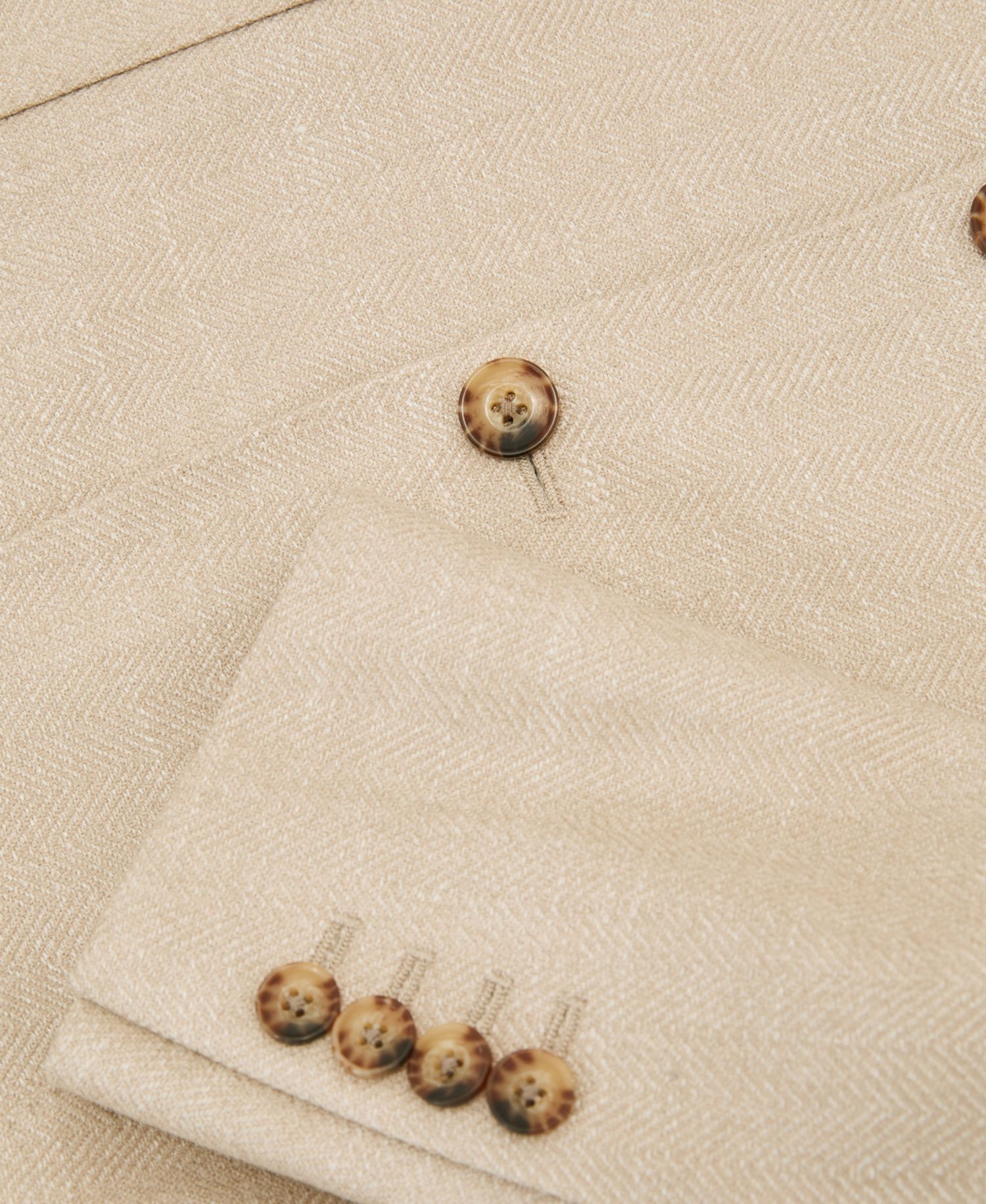 Men's Pelmet Wool-Blend Herringbone Single-Breasted Blazer