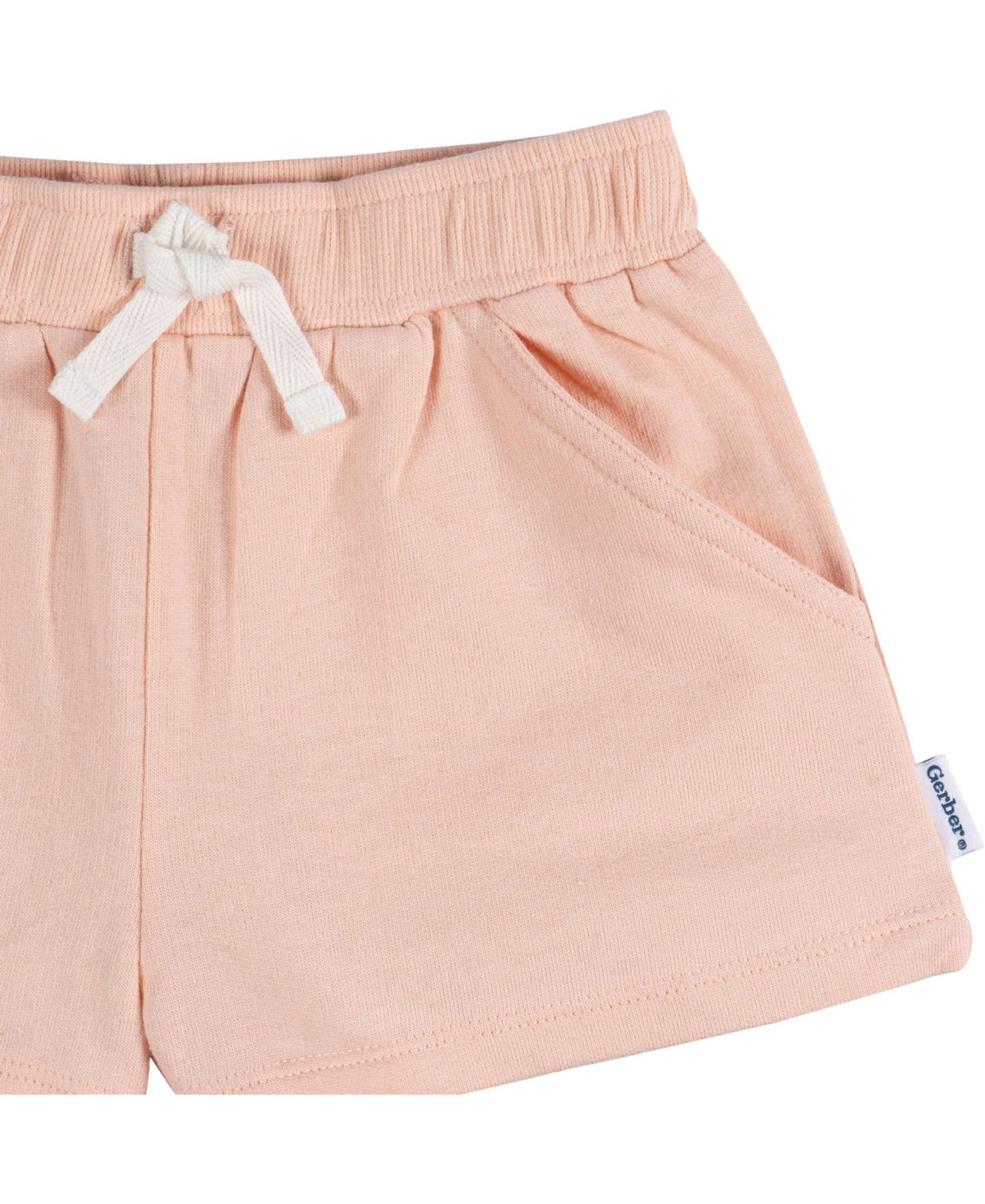 Шорты Gerber Knit Shorts, 3-Pack для девочек-малышей, цвет: Dusty Pinks — фото 8