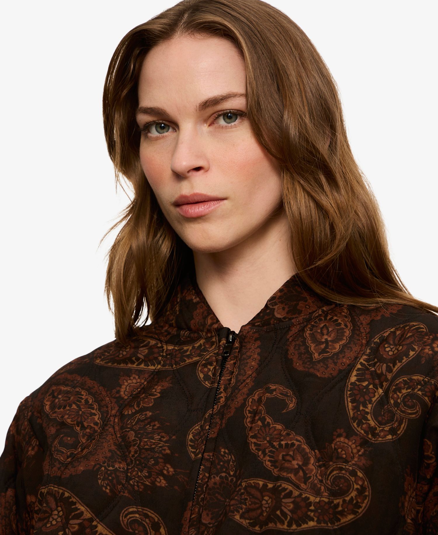 Women's Empress Quilted-Paisley Bomber