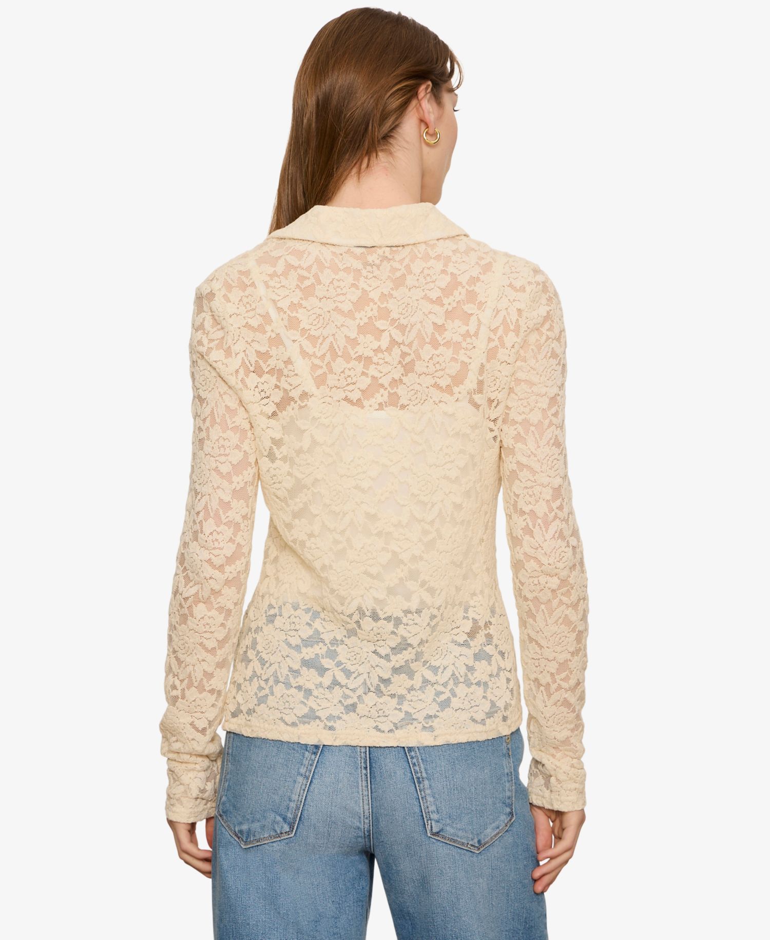 Women's Dreamer Long-Sleeve Lace Blouse